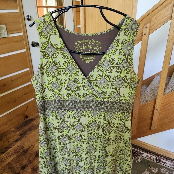 Life is Good Boho Stretch Sleeveless Sz. 14 Dress - Picture 5 of 8